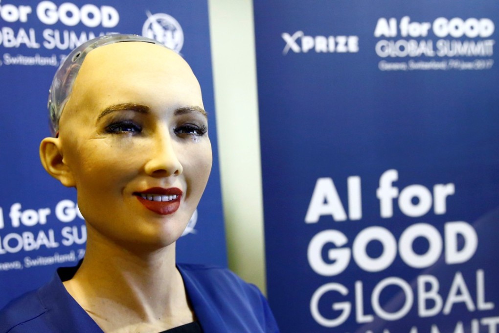 Sophia, a robot integrating the latest technologies and artificial intelligence developed by Hanson Robotics is pictured during a presentation at the "AI for Good" Global Summit at the International Telecommunication Union (ITU) in Geneva, Switzerland on June 7, 2017. Robotic sextech is advancing at a rapid pace, with up to 50 automated secual positions now able to be performed by robots. Photo: Reuters
