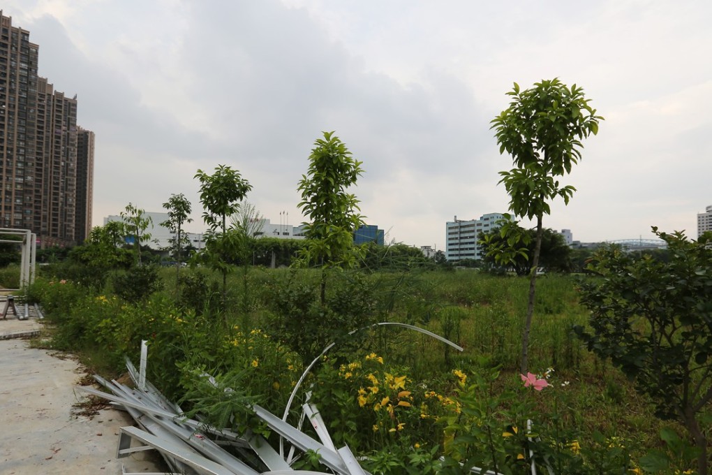 One of the pieces of empty land purchased by China Vanke. Photo: Xiaomei Chen