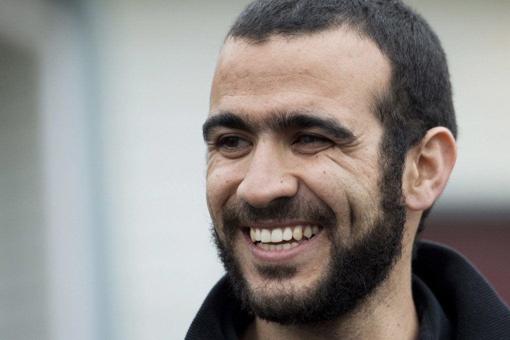 In this May 7, 2015 file photo, Omar Khadr speaks to the media outside his lawyer Dennis Edney's home in Edmonton. Photo: AP