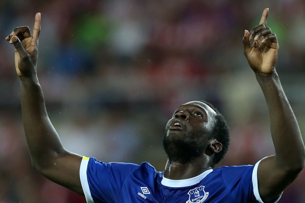 Romelu Lukaku hopes to strike this celebratory pose for Manchester United next season. Photo: AFP