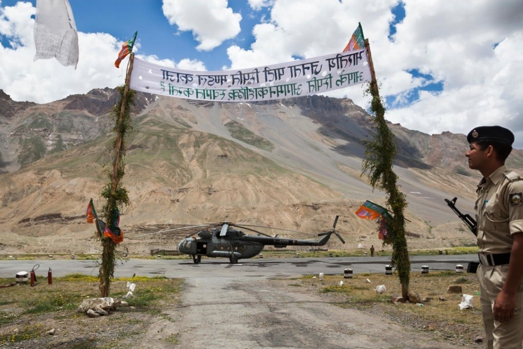 Indian border security officers at Kaza in the Himalayan region of Himachal Pradesh in India. Photo: Alamy