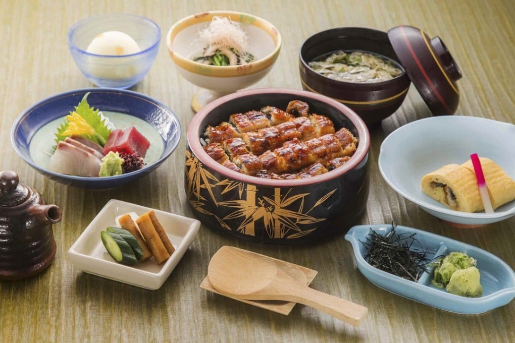 Sagano’s deluxe Japanese eel rice set.