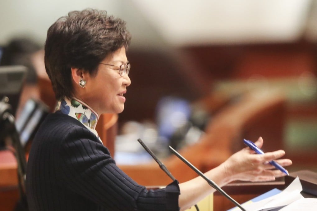 Hong Kong Chief Executive Carrie Lam Cheng Yuet-ngor faced questions from reporters on Thursday.Photo: Edward Wong