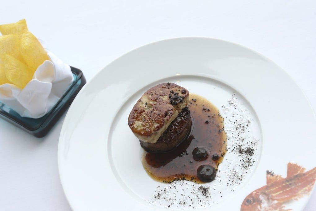 Beef with duck foie gras and truffle from Rech by Alain Ducasse, at the InterContinental in, Tsim Sha Tsui. Photo: Dickson Lee