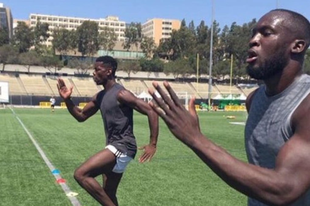 Romelu Lukaku (right) and Paul Pogba train together in Los Angeles. Photo: @paulpogba