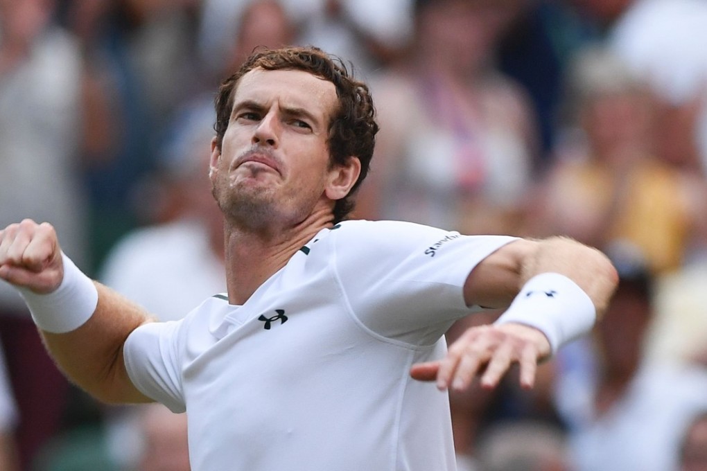 Britain's Andy Murray celebrates beating Italy's Fabio Fognini. Photo: AFP