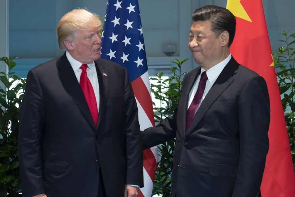 US President Donald Trump and Chinese President Xi Jinping (R) pose prior to a meeting on the sidelines of the G20 Summit in Hamburg, Germany, on Saturday. Photo: AP