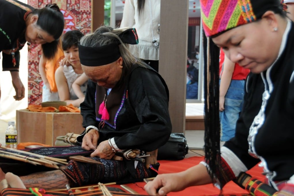 Li minority textile and embroidery art is among Sanya’s provincial-level cultural treasures that are protected. Photos: ImagineChina