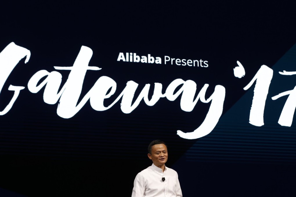 Billionaire Jack Ma, chairman of Alibaba Group Holding Limited, speaks during the company's inaugural Gateway '17 conference in Detroit on June 21. Gateway '17 was designed to help US businesses, farmers and entrepreneurs explore growth opportunities in China and learn how to market and sell to millions of Chinese consumers. Photo: Bloomberg