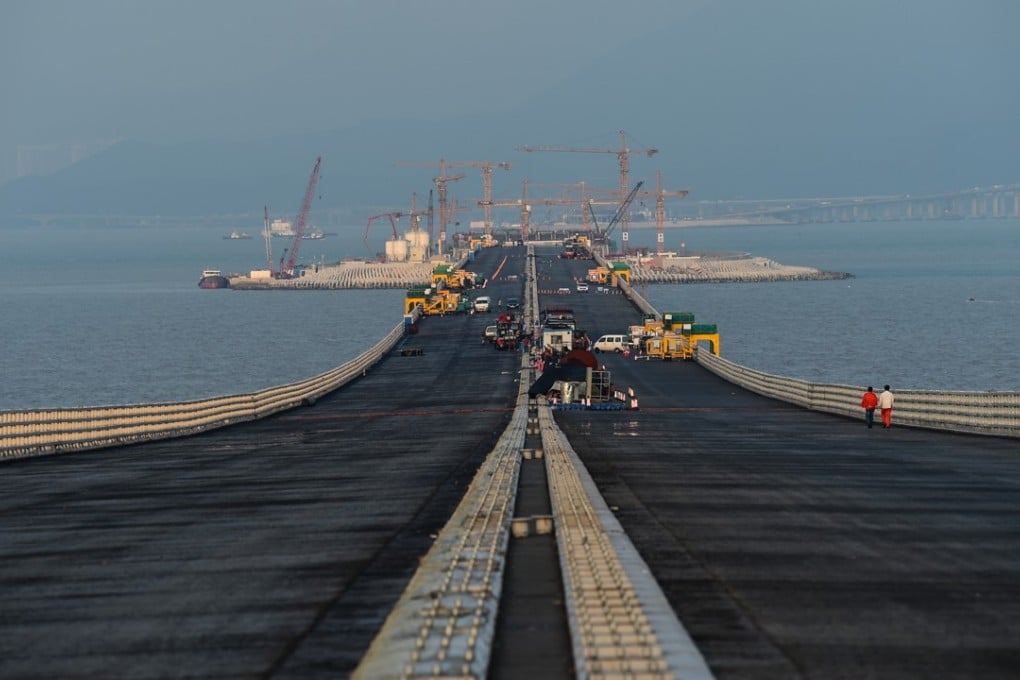 Mutiple problems have afflicted the bridge from Hong Kong to Zhuhai and Macau. Photo: Xinhua