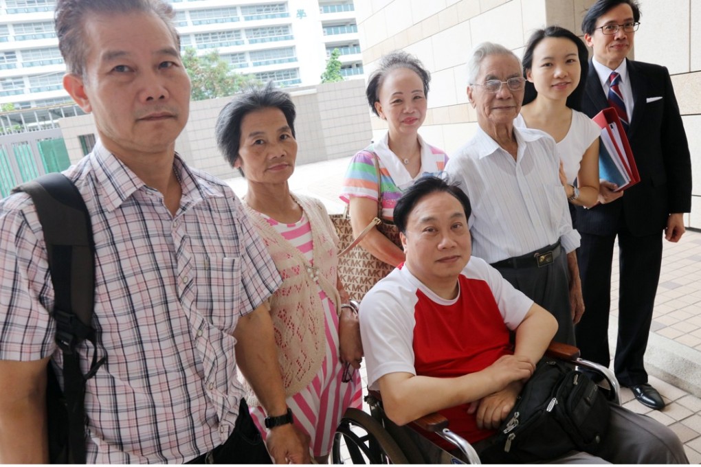 Relatives of Chan King-chun were at the inquest. Photo: Felix Wong