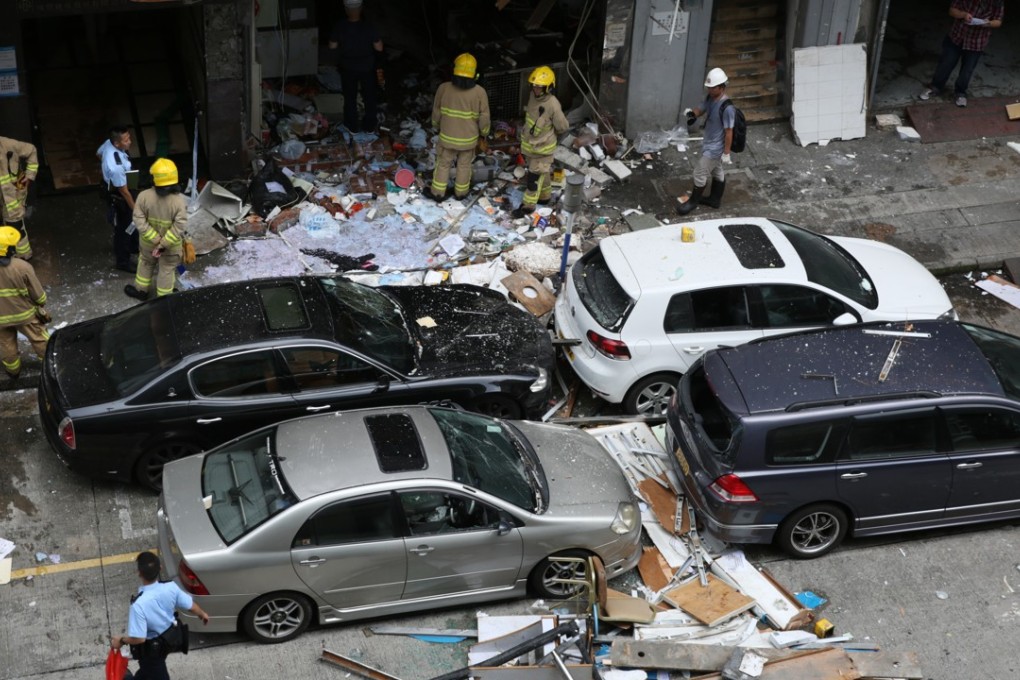 Thirteen fire engines and seven ambulances were deployed to the scene. Photo: Sam Tsang