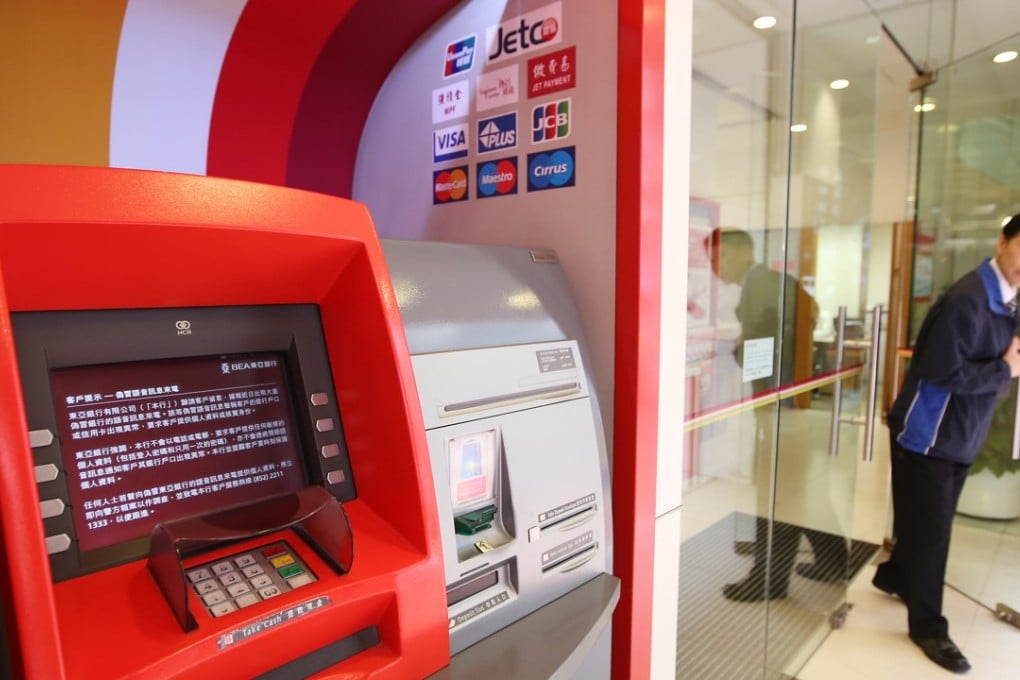 The ATM machine is seen at BEA in North Point. Photo: SCMP/Edward Wong