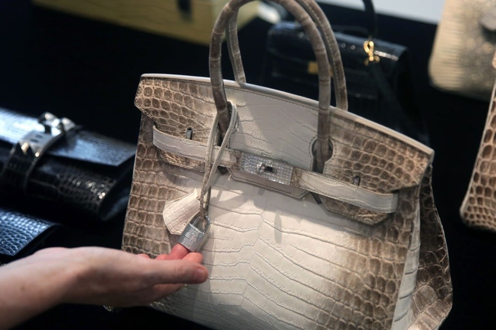 China’s super rich are expected to spend up to US$58 billion by 2020, on gifts such as this matte white Himalaya Niloticus crocodile skin diamond-embellished Birkin bag, to family, friends, business partners and themselves. Photo: AFP