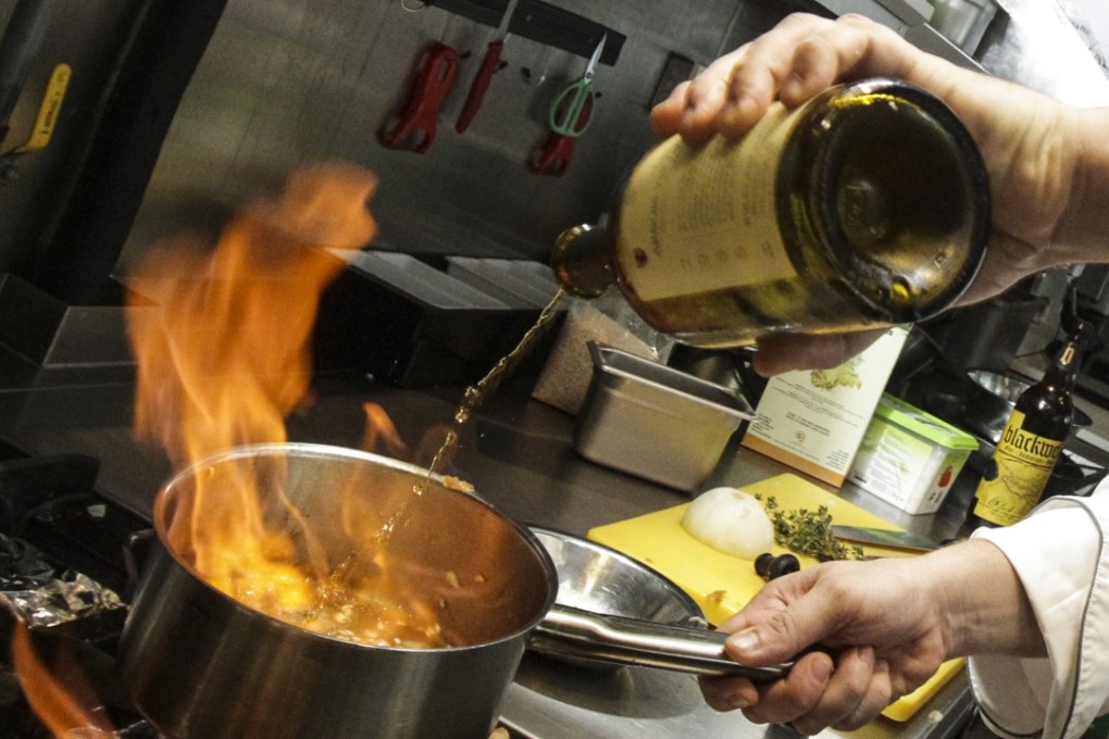 Spelt risotto with comté and vin jaune at the On Dining restaurant, in Central. Picture: SCMP