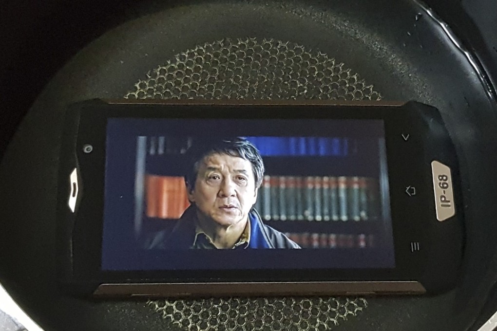 Shenzhen-based smartphone maker Blackview’s new device, the BV8000 Pro, plays video underwater. Photo: Ben Sin