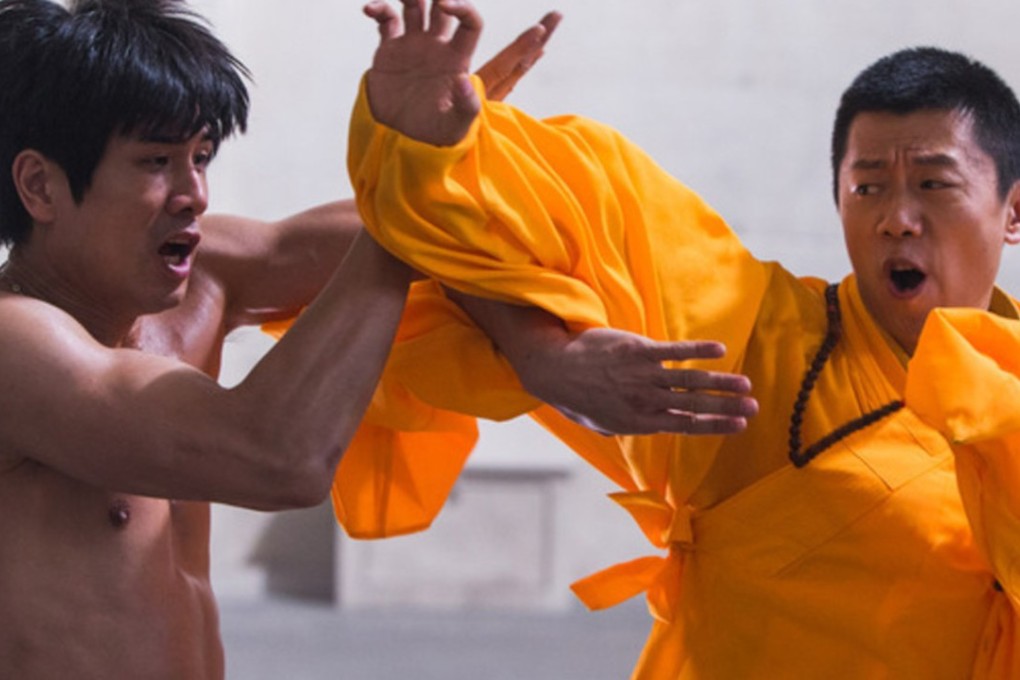 Philip Ng as Bruce Lee and Xia Yu as Wong Jack Man in Birth of the Dragon.