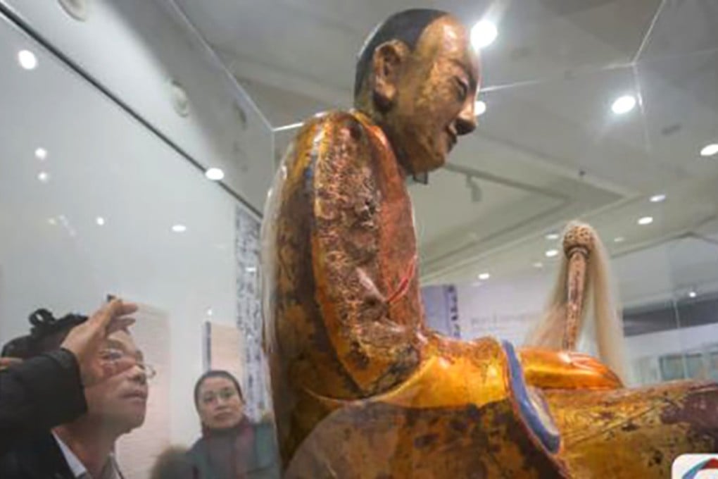 The Zhanggong Patriarch on display. Photo: Handout