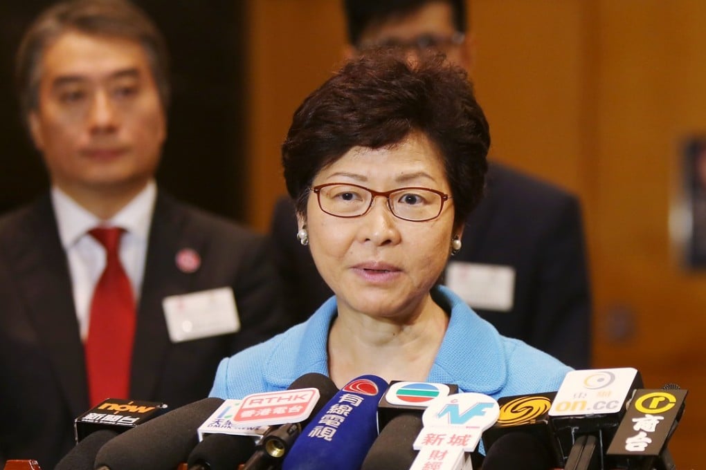 Chief Executive Carrie Lam offered an olive branch to pan-democrats. Photo: Xiaomei Chen