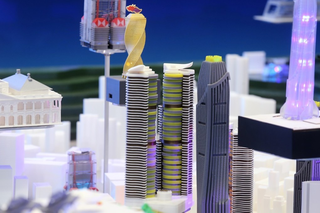 The record-breaking 3D-printed design of the harbourfront. Photo: Dickson Lee