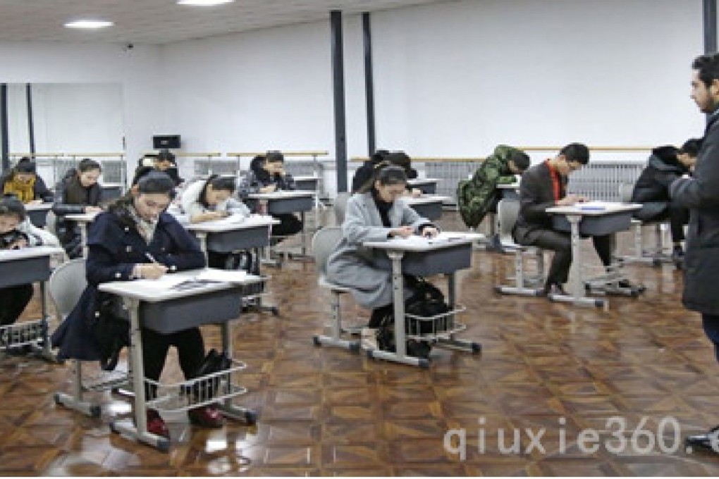 Due to a ban on local test centres, many Chinese youngsters travel overseas to sit vital college entrance exams. Photo: Handout