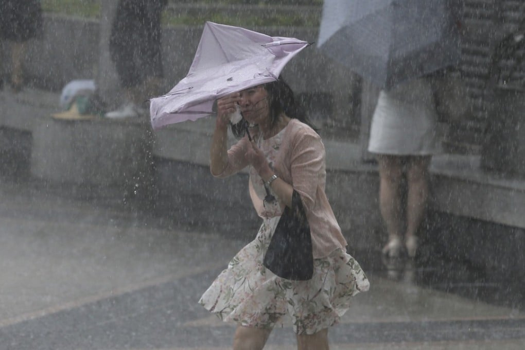 Heavy rain hit Hong Kong on Monday. Photo: Sam Tsang