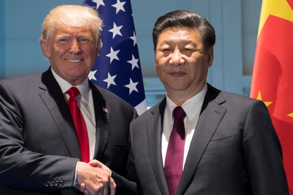 US President Donald Trump and his counterpart Xi Jinping on the sidelines of the Group of 20 Summit in Hamburg, Germany on July 8. Photo: Reuters