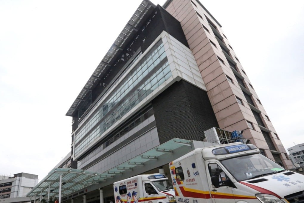 The injured woman was taken conscious to Princess Margaret Hospital for treatment. Photo: Felix Wong