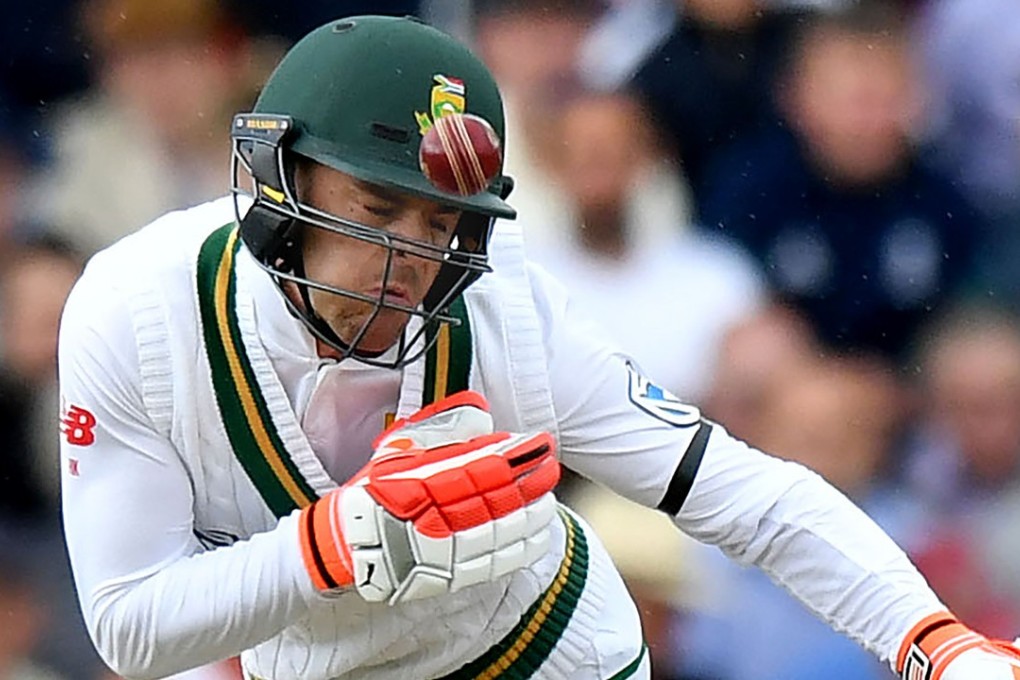 South Africa's Heino Kuhn bats during the first day of the second test match between England and South Africa at Trent Bridge in Nottingham. Photo: AFP