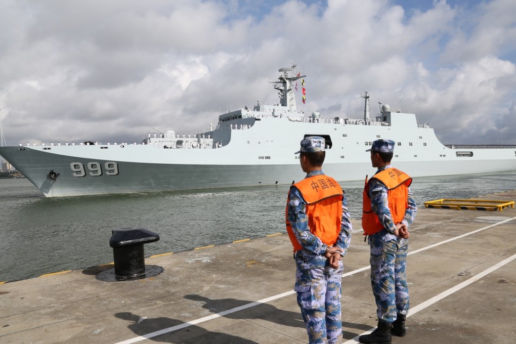 Ships carrying Chinese military personnel depart from Zhanjiang in southern China bound for Djibouti. Photo: Xinhua
