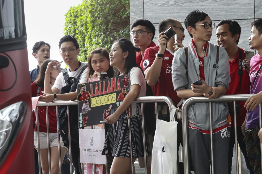 Liverpool have received a warm welcome in Hong Kong despite the weather. Photo Nora Tam
