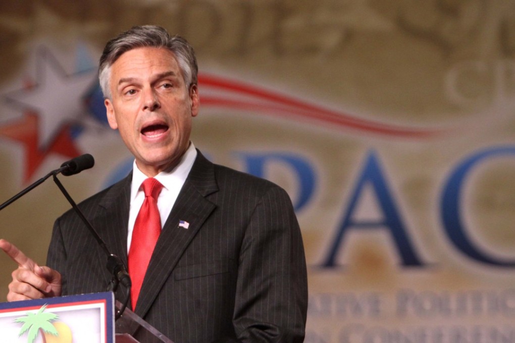 Jon Huntsman addresses the Conservative Political Action Conference (CPAC) at the Orange County Convention Centre in Orlando in 2011. Photo: TNS