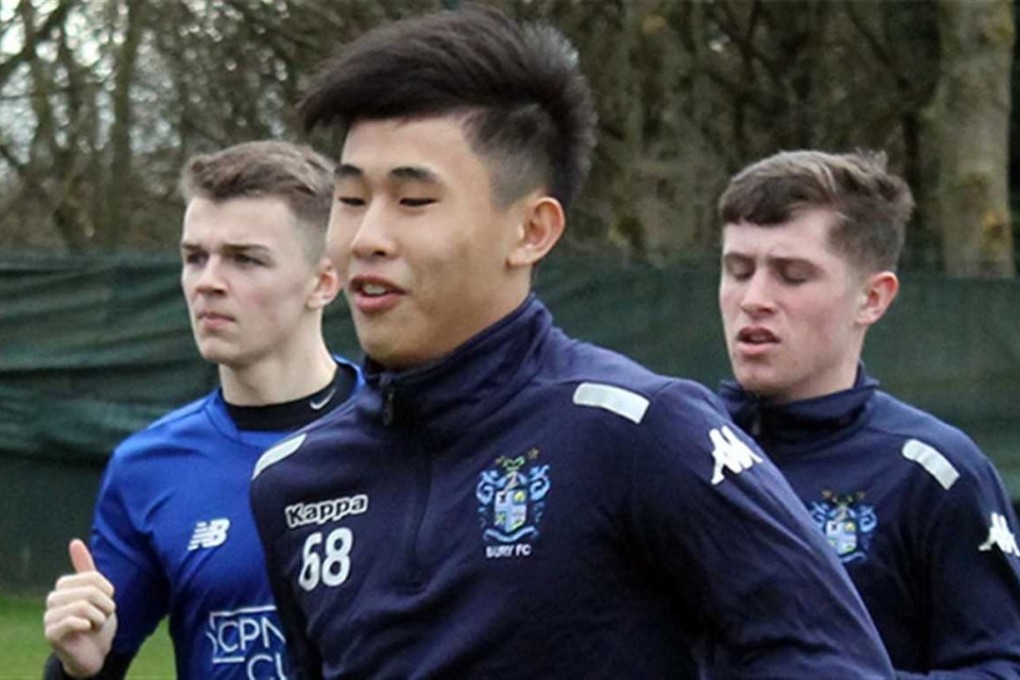 Hong Kong teenager Dai Wai-tsun, who plays for Bury FC. Photo: Bury FC