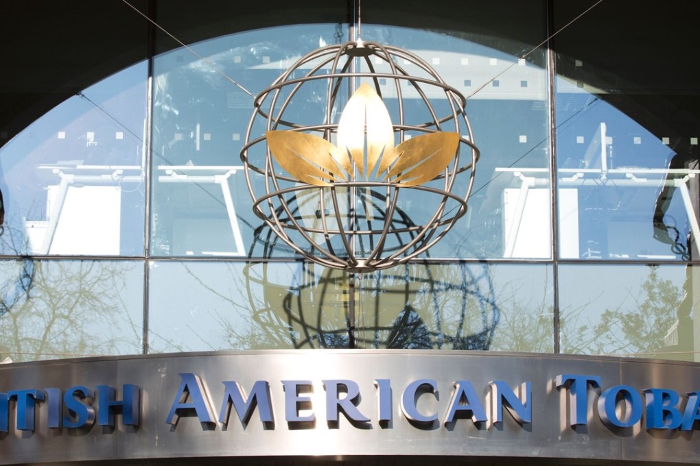 The headquarters of British American Tobacco at Temple Place in central London. The firm completed its merger with Reynolds American to become the world’s biggest tobacco company. Photo: AFP