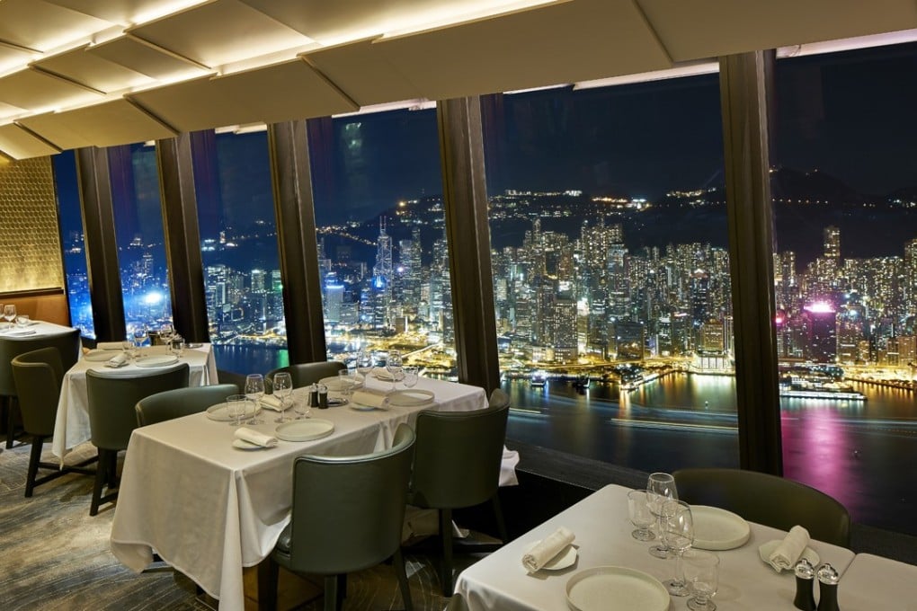 French fine dining restaurant Le 39V at the International Commerce Centre (ICC) offers superb views from its 101st floor perch.