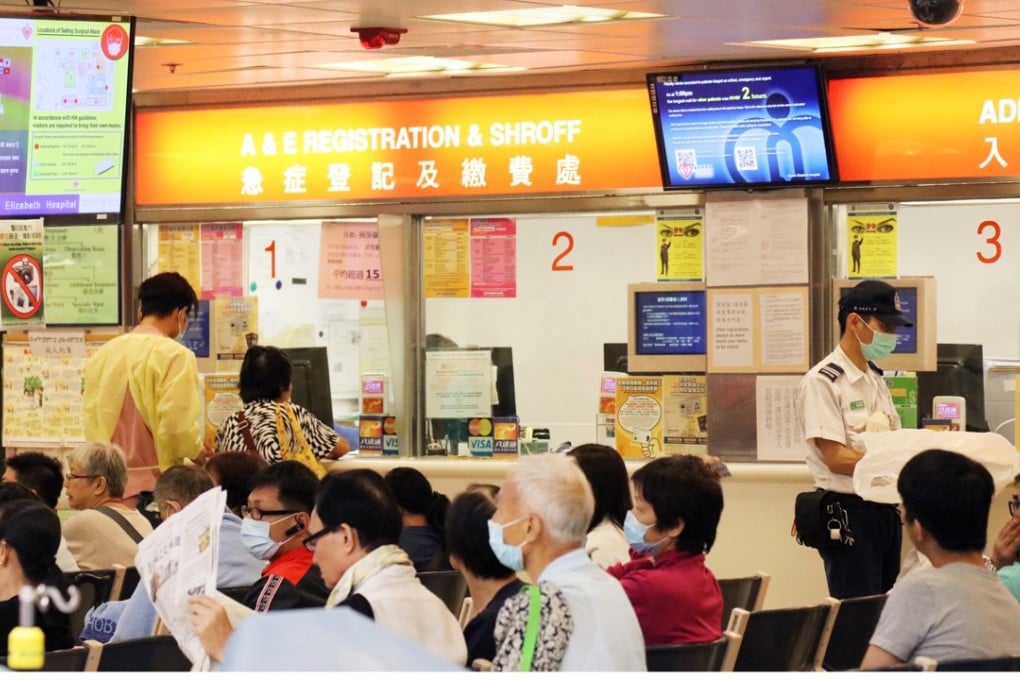 Patients wait their turn at the accident and emergency unit of Queen Elizabeth Hospital. Photo: Felix Wong