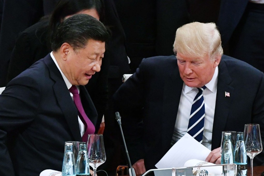 Presidents Xi Jinping and Donald Trump at a G20 summit meeting in Hamburg on July 7. Will the US now meet its international obligations under the 1982 ioint communiqué with China? Photo: Kyodo