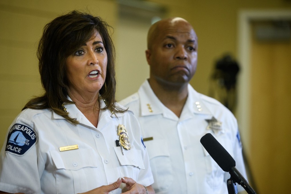 Minneapolis Police Chief Janee Harteau speaks to the media on Thursday. Photo: TNS