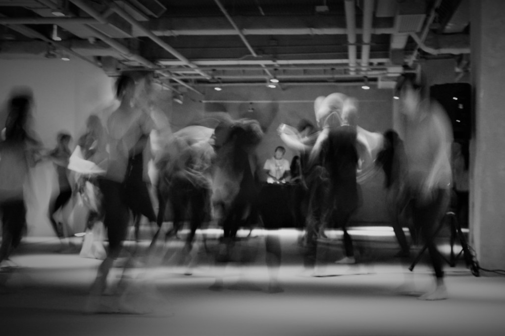 A dancing in the dark session in Hong Kong. Picture: First Light