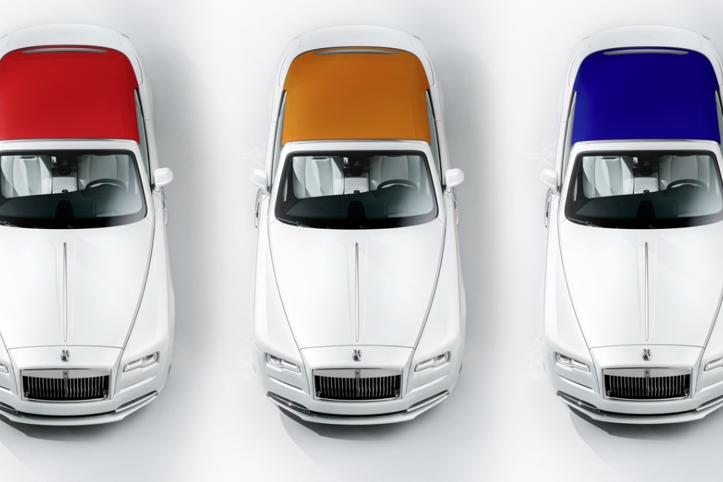 A troika of Rolls Royces inspired by fashion. Photo: Handout
