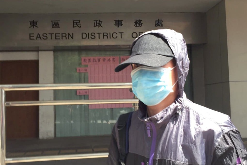 Yiu Ming-kin leaves Eastern Court after court hearing. Photo: Chris Lau