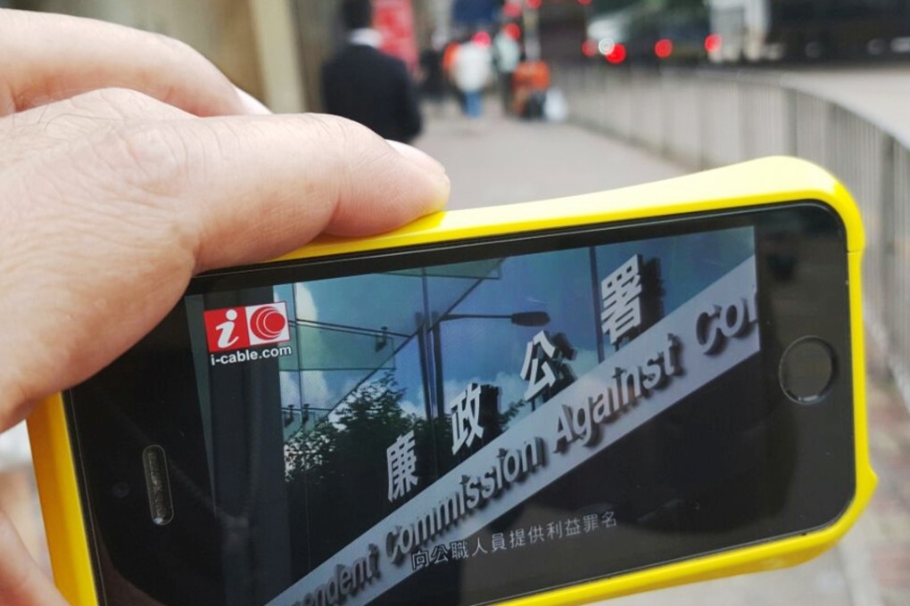 iCable mobile TV via an iPhone. Photo: SCMP