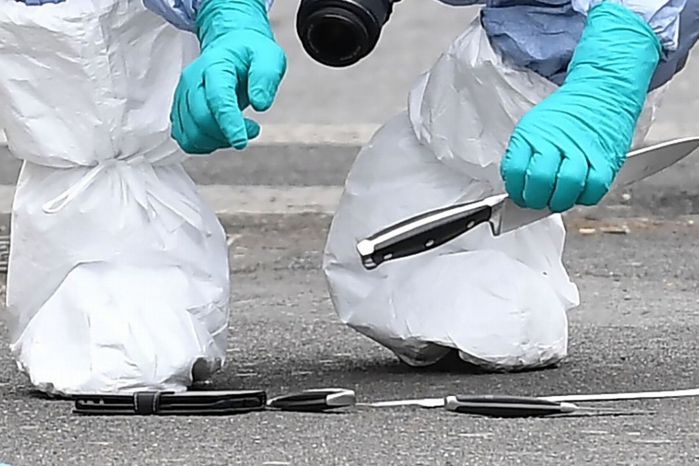 Police registered more than 12,100 knife attacks which left 4,400 people injured between April last year and March. Photo: AFP