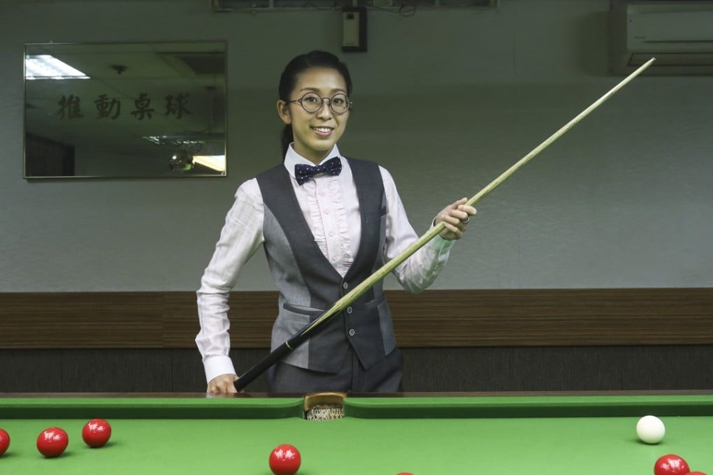 Snooker player Ng On-yee at the Midland Centre in Central. Photo: Jonathan Wong
