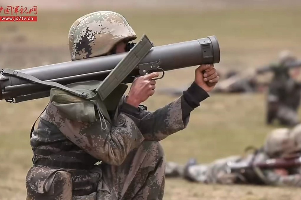 Chinese troops carry out a live-fire military exercise in Tibet amid a stand-off with India on the border, on July 17. Photo: Handout