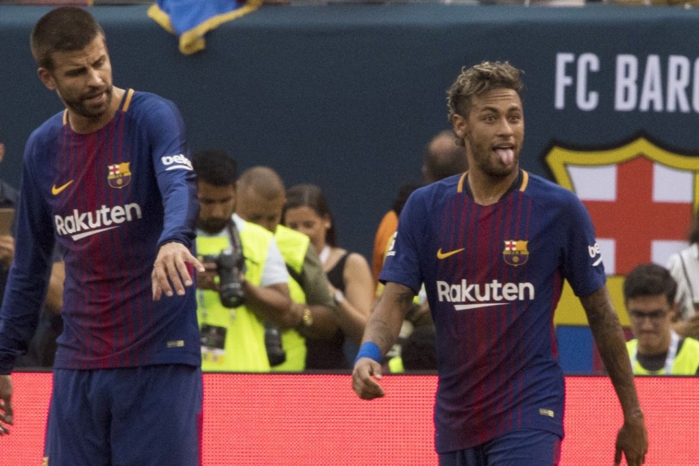 Neymar has been linked with a move away from Barcelona, but teammate Gerard Pique says the Brazilian is staying. Photo: AFP