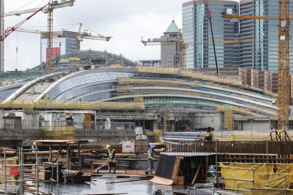 Work is nearing completion on the West Kowloon Terminus. Photo: Felix Wong