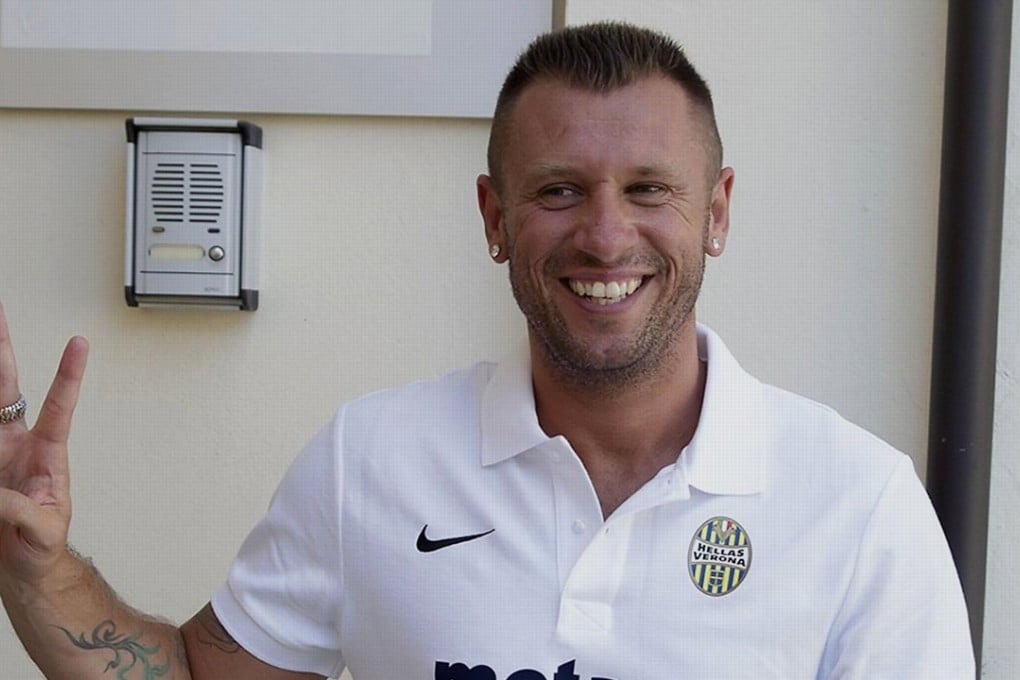 Former Italy international Antonio Cassano retired once again on Monday saying his wife was to blame for the latest mix-up in his quitting saga. Photo: EPA