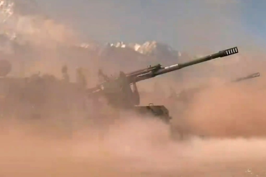 China held a live-fire military exercise in Tibet amid a stand-off with India on the border. Handout photo