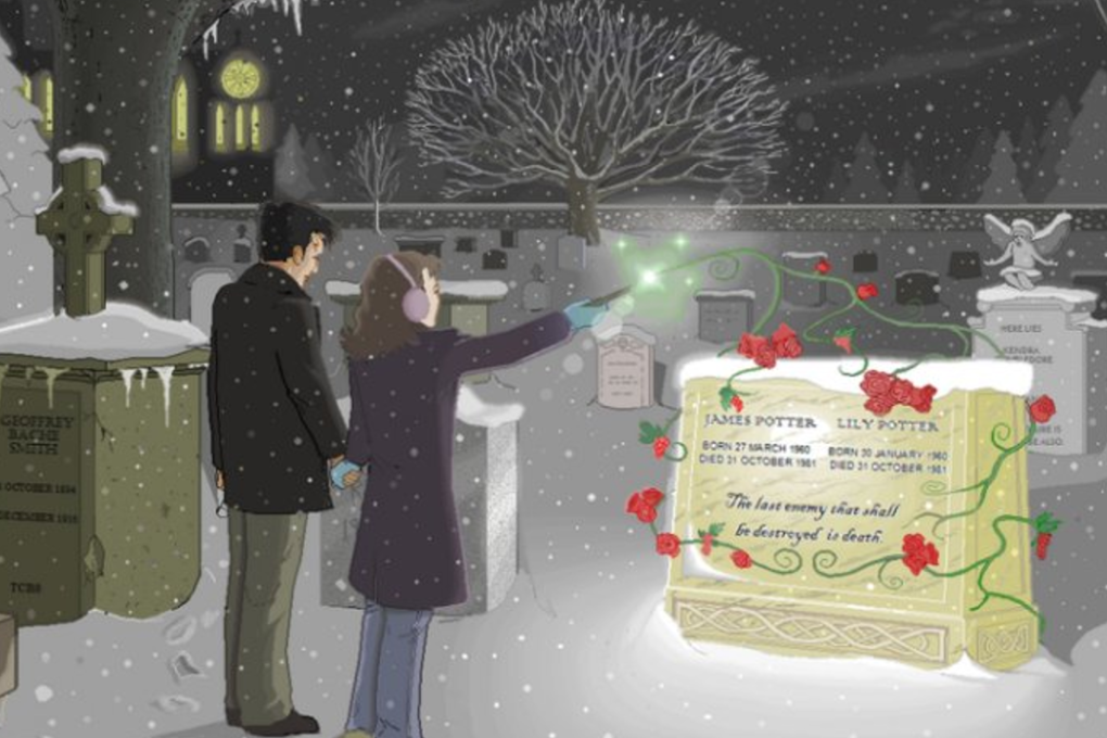 A scene from "Harry Potter" illustrated in Microsoft Paint.Pat Hines. Photo: DeviantArt